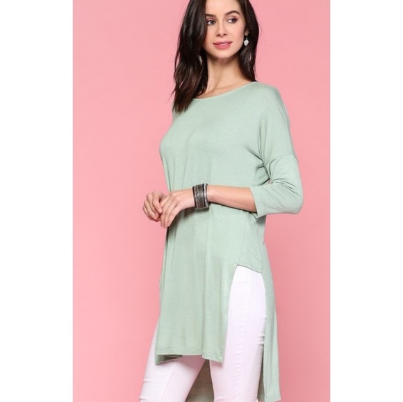FINAL SALE 🆕🌿SIDE SLIT TUNIC🌿 - Picture 4 of 4